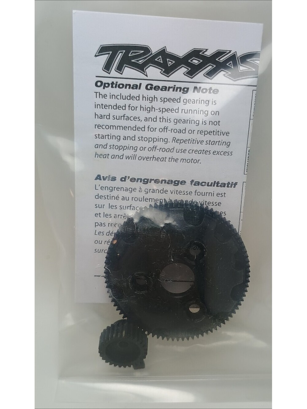 TRAXXAS Rustler  Optional Gearing High Speed Gearing  Open Box NEW